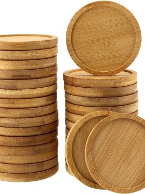 bamboo coasters 01 (4) Bamboo Wood Placemats Coasters for Drinks