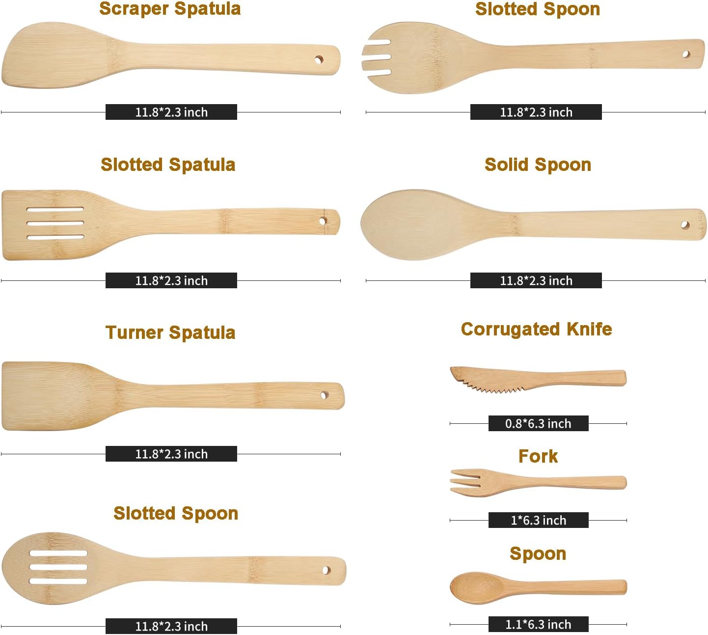 Bamboo Kitchen Tool Set - Image 4