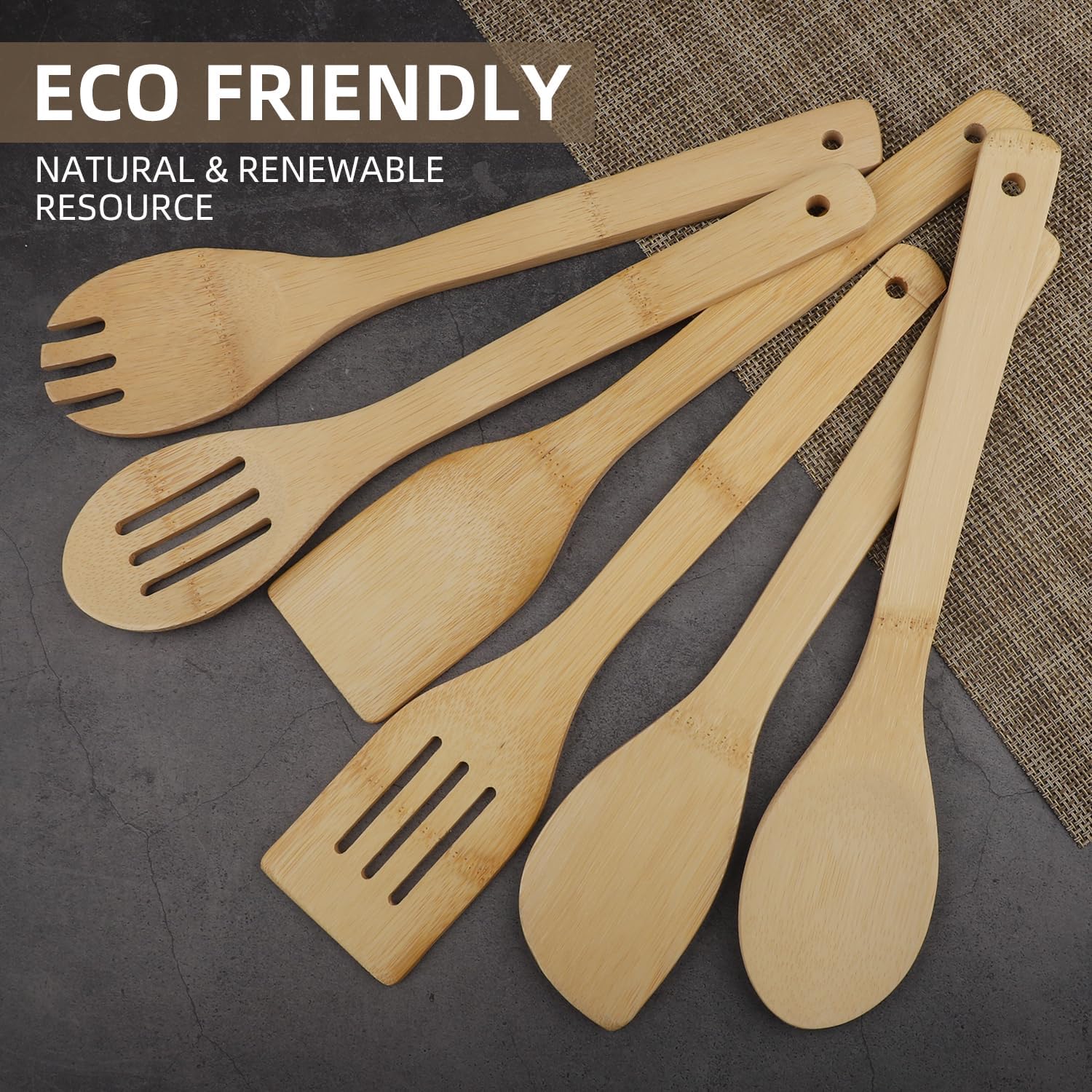 Bamboo Kitchen Tool Set - Image 2