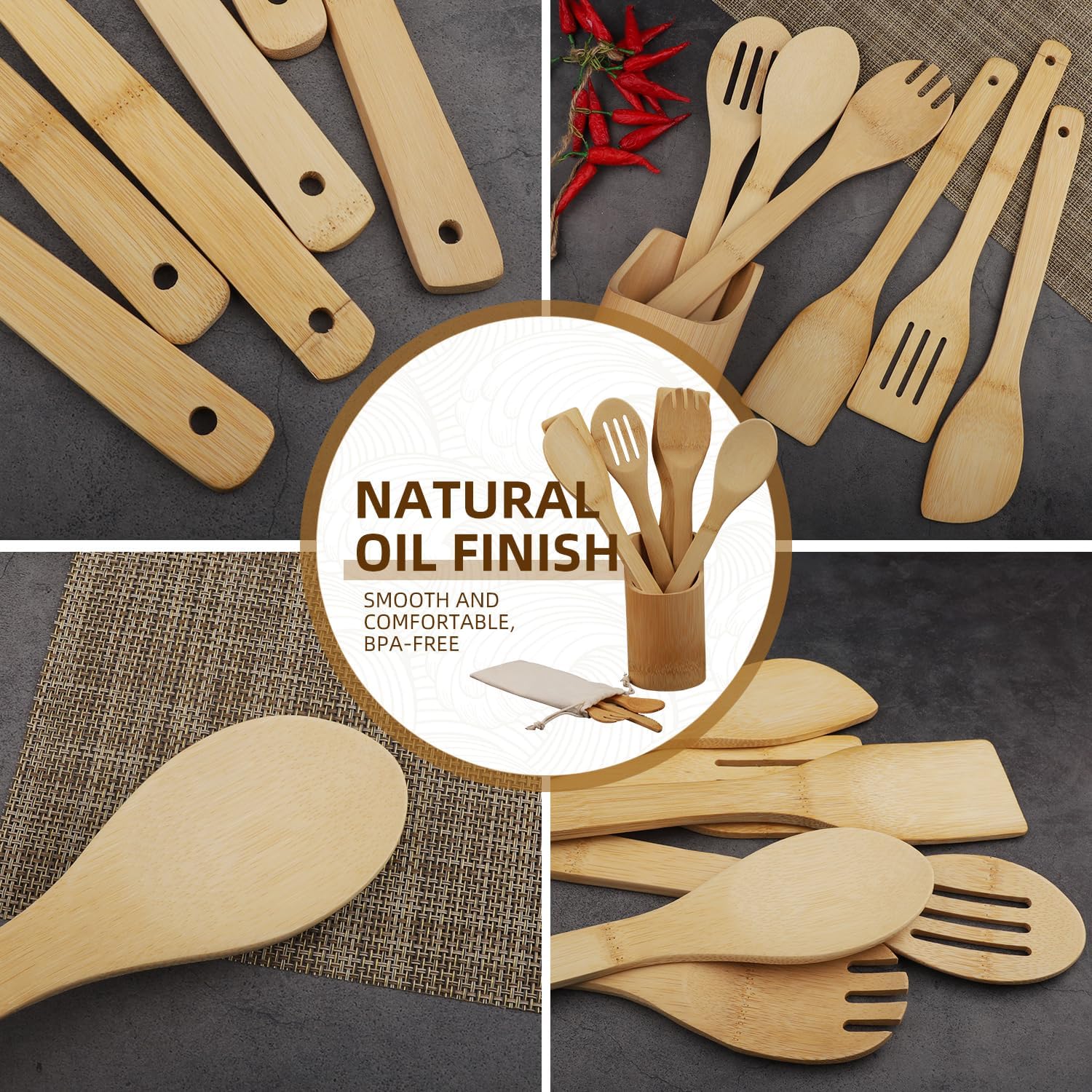 Bamboo Kitchen Tool Set