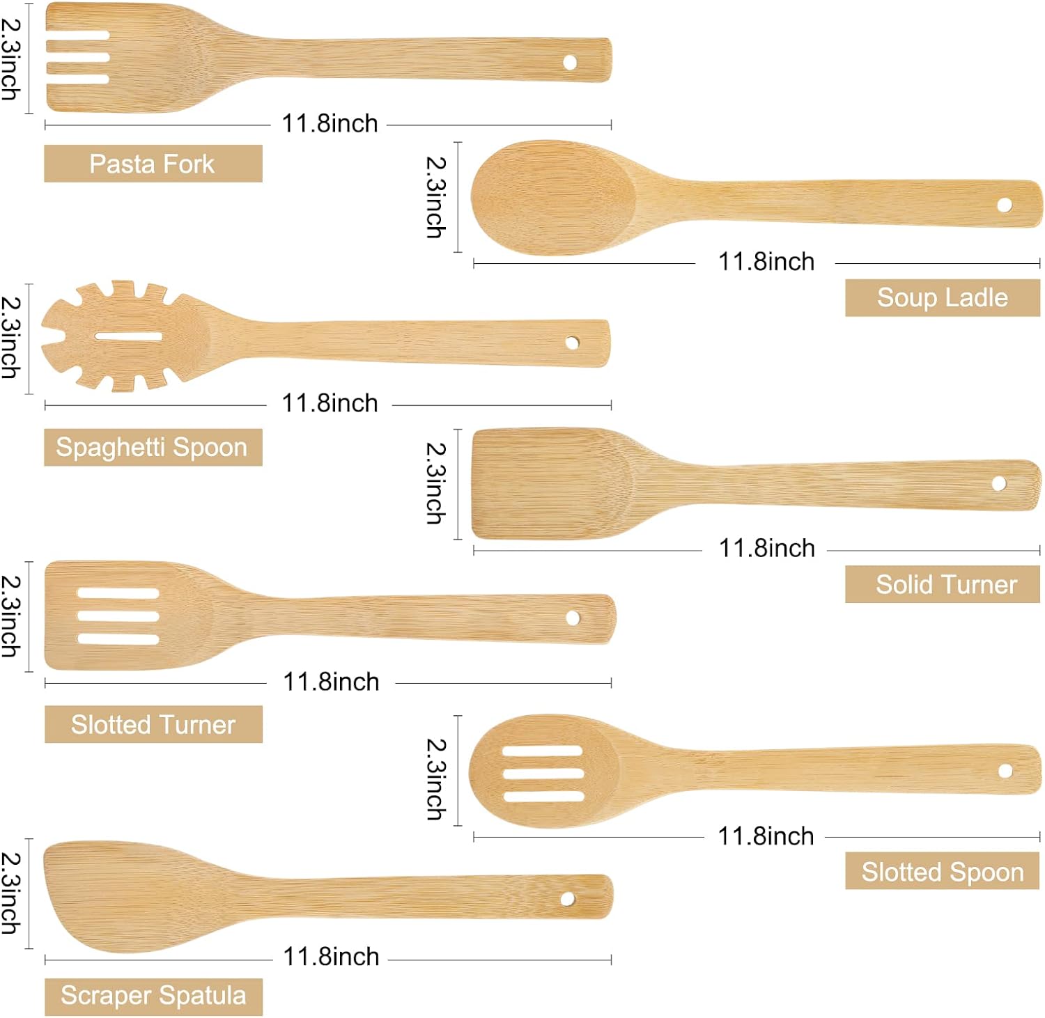 Eco-friendly Bamboo Cooking Utensils - Image 4