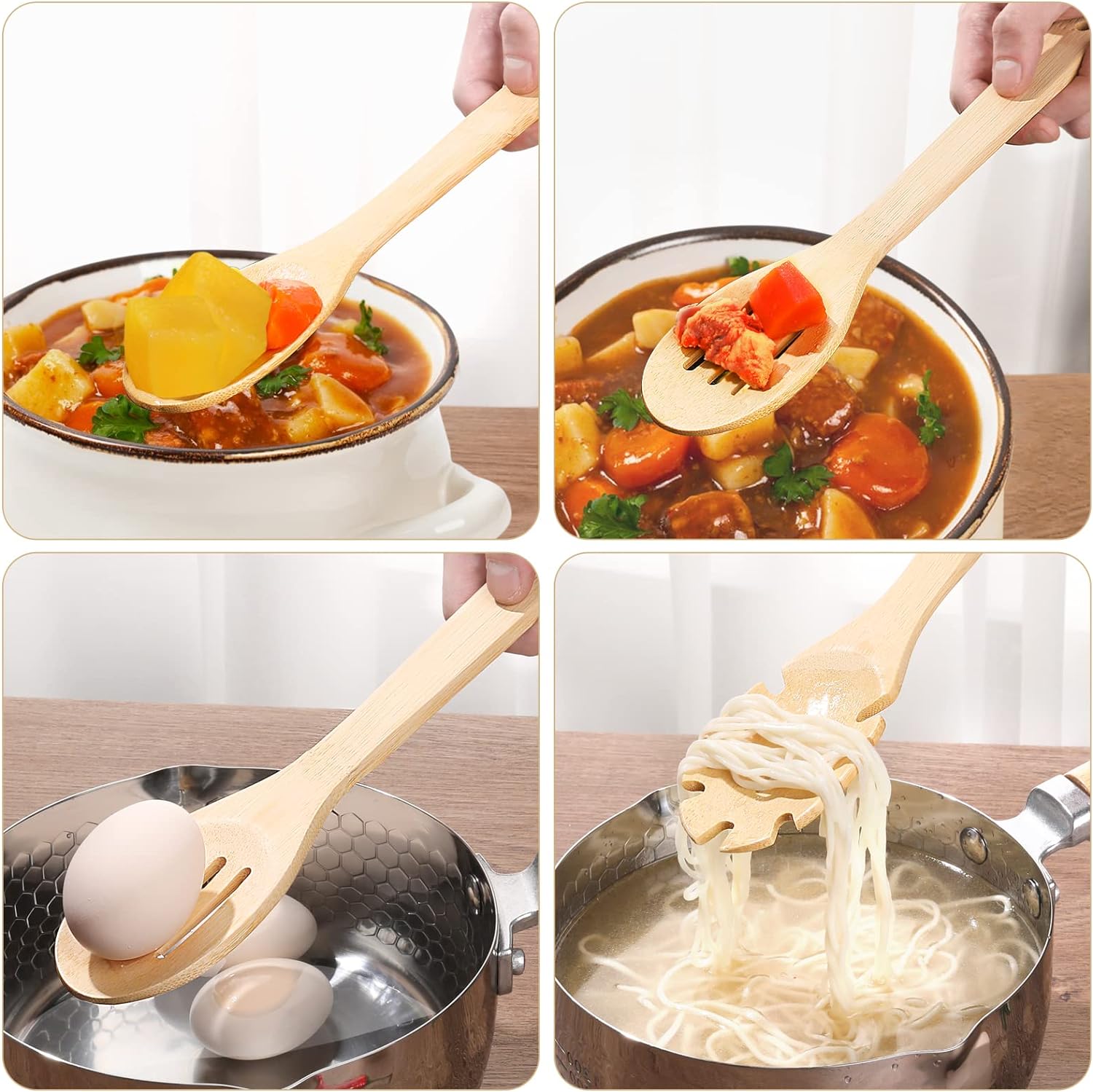 Eco-friendly Bamboo Cooking Utensils - Image 2