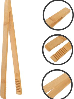 bamboo tong (3) Eco-Friendly Bamboo Kitchen Tongs
