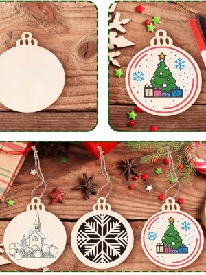 Max Fun DIY Wooden Christmas Ornaments