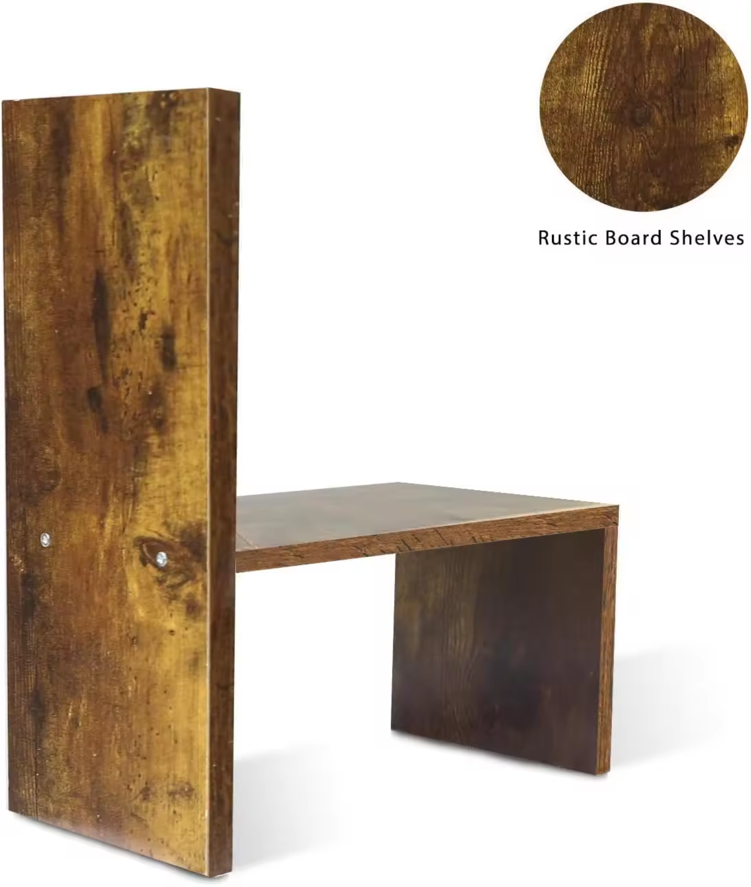 Black walnut Desktop Bookshelf with Drawers - Image 4