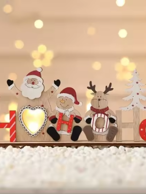 Christmas Desk Decorations Santa Claus LED Lights