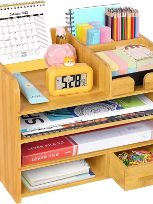 Desk Cosmetic Storage Bin Makeup Organizer Box