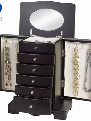 Jewelry Box Organizer, Large Jewelry Boxes for Women, Great Storage Earring Organizer Display for Necklace Earring Ring