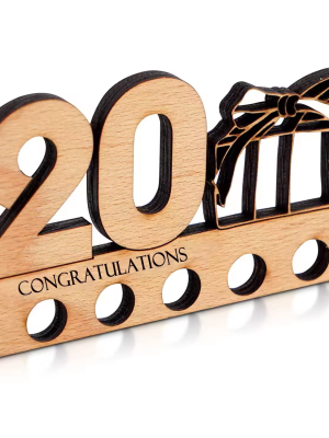 2024 Factory OEM ODM birthday table decoration atmosphere wood crafts tabletop