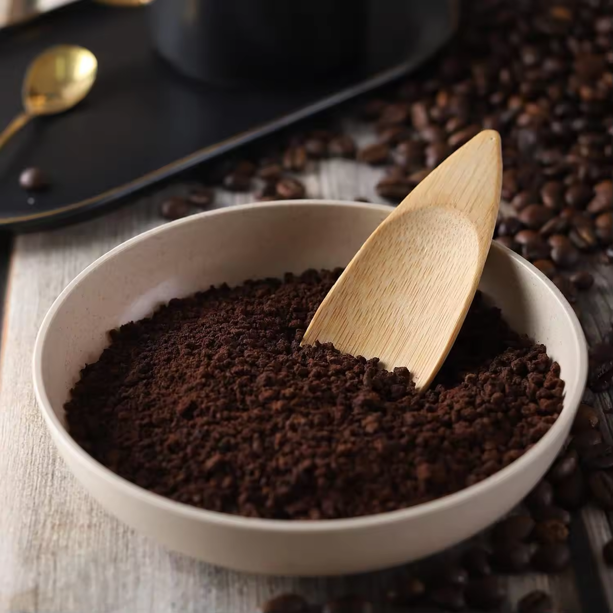 Wholesale Wood Coffee Scoops in Beech Measuring Spoons Set Ground Coffee Scoop 1/2 Tablespoon Tea Spoon - Image 5
