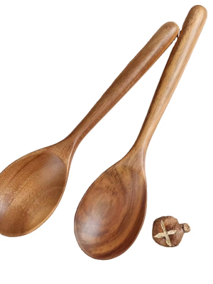 Wooden Cutlery Set (4) Wooden bamboo disposable eco cutlery spoon fork knife set cutlery with custom logo