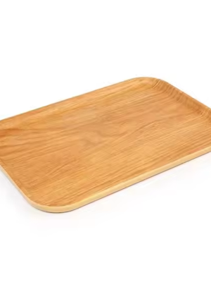 Food Preservation Tray Solid Wood Serving Plate Rustic Dessert Tray Coffee Tea Pllate wooden trays serving