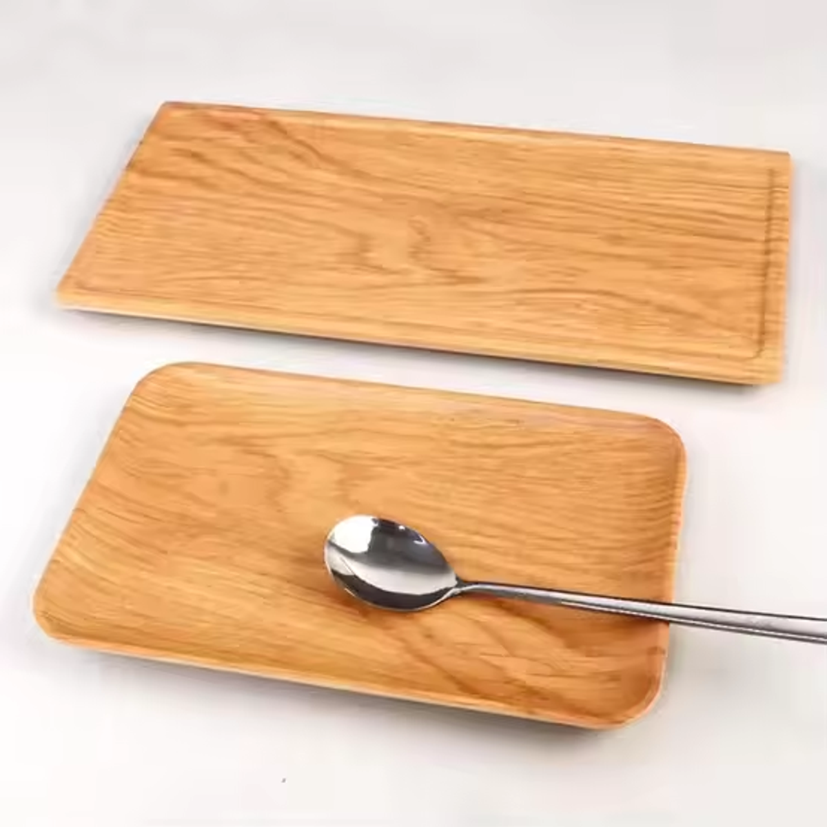 Food Preservation Tray Solid Wood Serving Plate Rustic Dessert Tray Coffee Tea Pllate wooden trays serving - Image 2