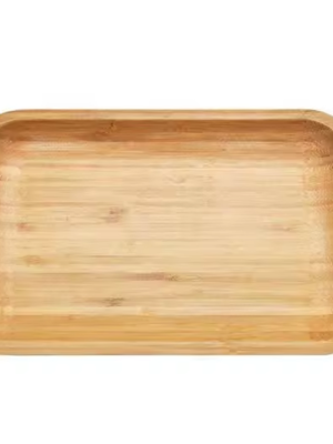 Decorative Platter Oval Shape Acacia Wood Serving Tray For Coffee Tea Fruit Food Dessert Wooden Tray
