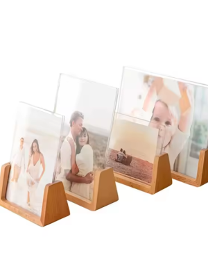 tabletop Menu Holder Wood For Home (3) Wooden Crafts U-shaped Stent Picture Stand Wood Photo Card Holder