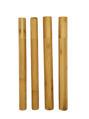 Bamboo Travel Storage Case (2) WanuoCraft Biodegradable Custom Size Splice Bamboo Travel Storage Case Portable Natural Packing Bamboo Tube