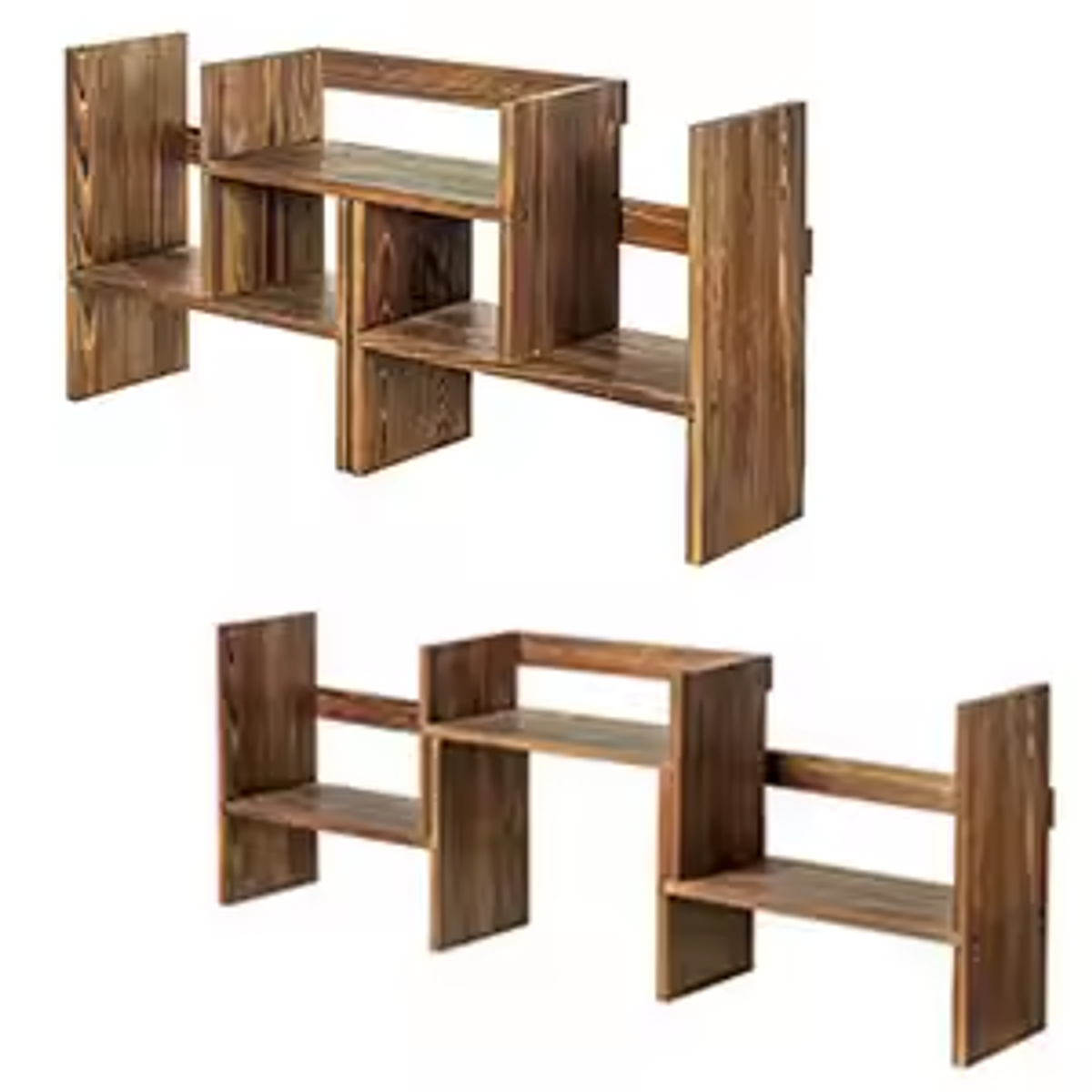 Adjustable Wooden Desktop Organizer Shelf product view 3