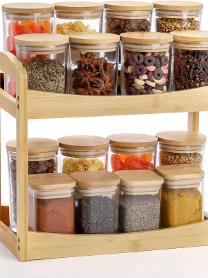 Desktop Storage Rack Bamboo wood Fruit Rack