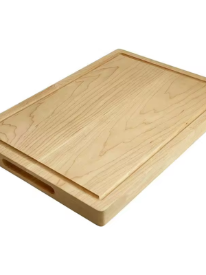 Wholesale thick maple cutting board with juice groove