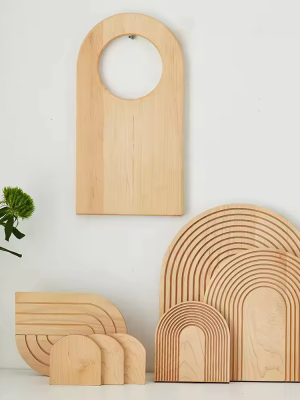 Wholesale maple wave-edge serving board collection