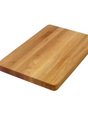 Reversible maple prep board with recessed finger grips