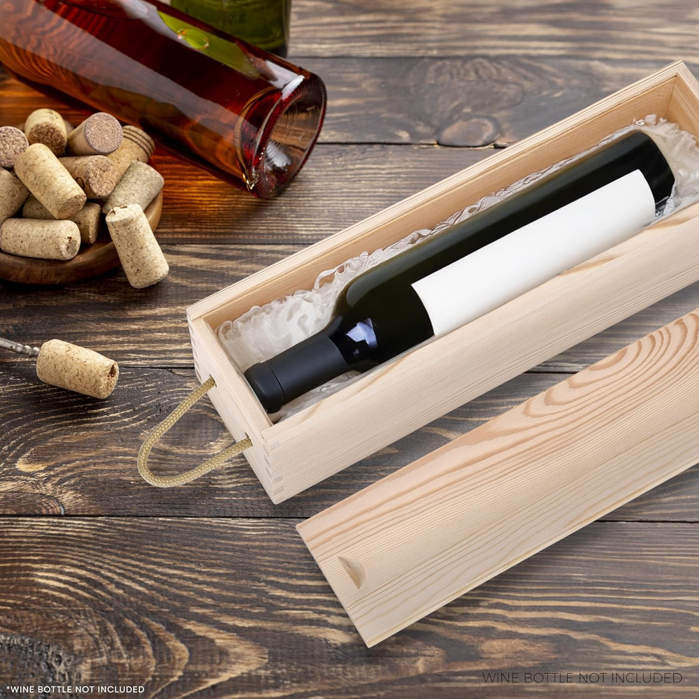 Two Bottles Gift Wine Box Wooden Accept Customized - Image 5