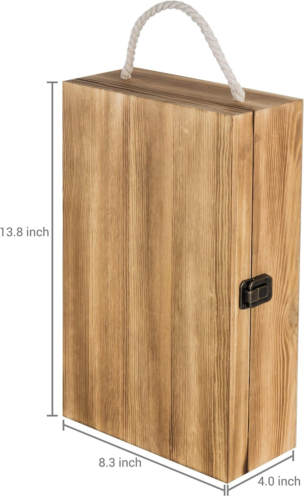 Two Bottles Gift Wine Box Wooden Accept Customized - Image 6